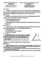 Đề thi giao lưu học sinh giỏi Vật lí lớp 8 - Năm học 2013-2014 - Phòng GD & ĐT Nông Cống